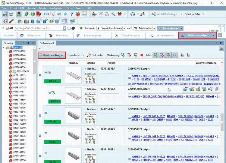Dialogfenster "QA-Check"