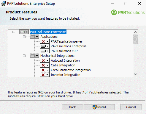 PARTsolutions Enterprise Installer Setup