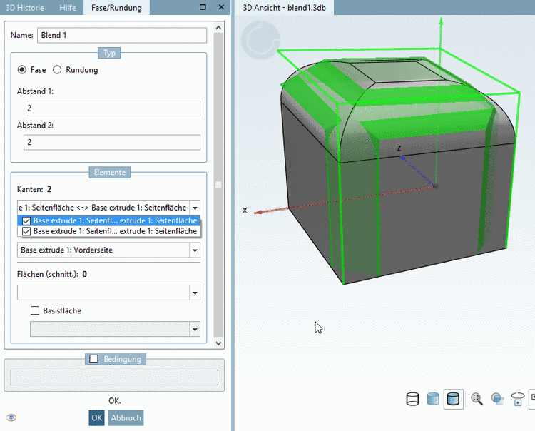 Beliebige Änderungen vornehmen