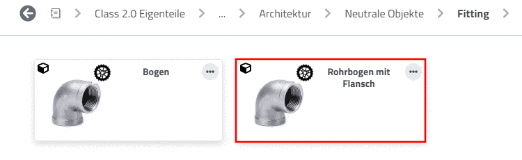 Rohrbogen mit Flansch