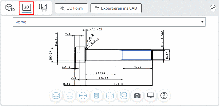 Fehlerhafter Sketch, der als Hilfsskizze markiert wird