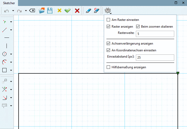 Raster skaliert mit Faktor 10