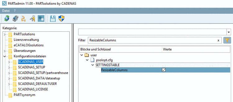 D2 wird per Listenfeldauswahl spezifiziert.