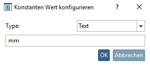 "Konstanter Wert" konfigurieren