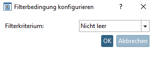 "Filterbedingung" konfigurieren