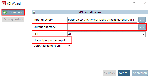 Deklaration in Konfig