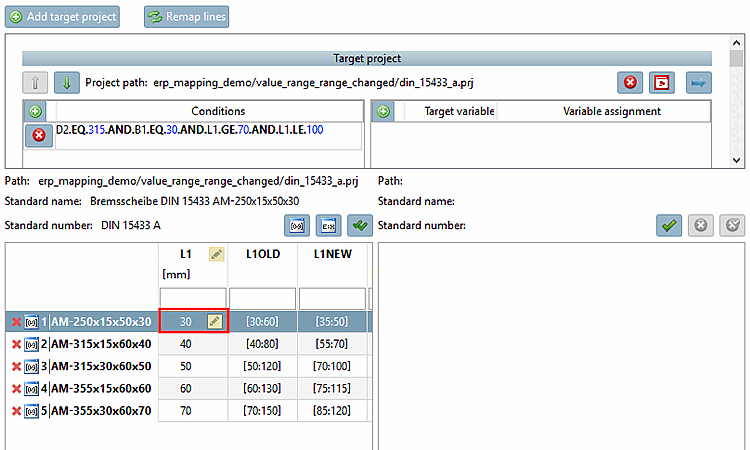 Auswahl eines ungültigen Wertes
