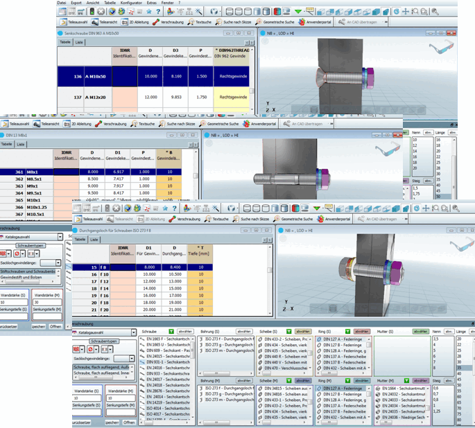 Beispiele Verschraubungen