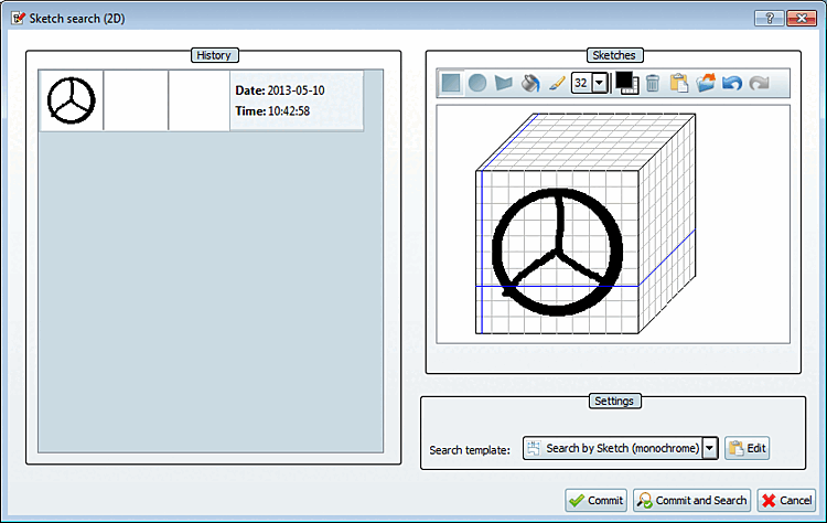 Über diese Option können Sie die maximale Länge des Suchverlaufs im Abschnitt Verlauf [History] ändern.