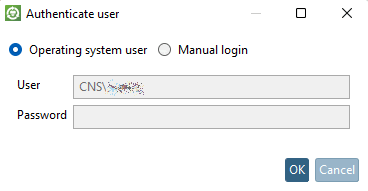 Datenbank Login... [Database login…]