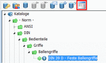 Index tree filtered = Button "Preferred rows on/off" activated