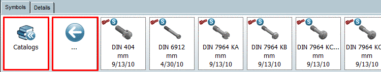 Change level: One level up or up to catalog level