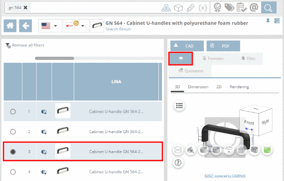 Preview for default table row