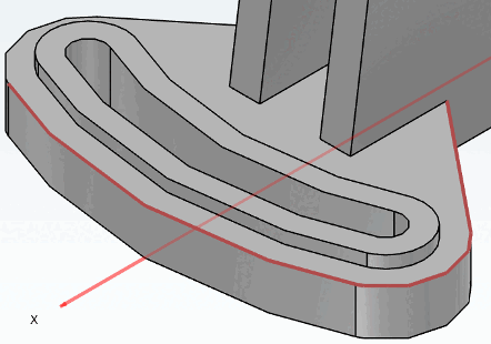PARTdesigner: Creation of fillet on marked edge