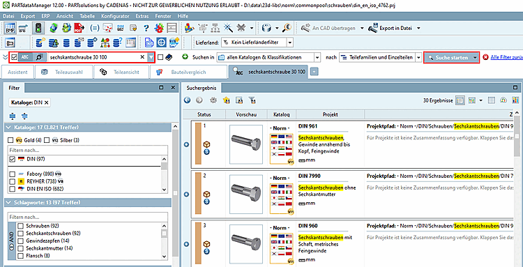 Search with the "Full text search [Full-text search] "