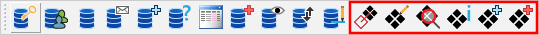 ERP toolbar with SAP buttons in addition