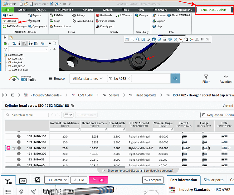 Part from 3Dfindit with "Insert model [Insert model]"