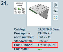 The figure shows the added ERP number.