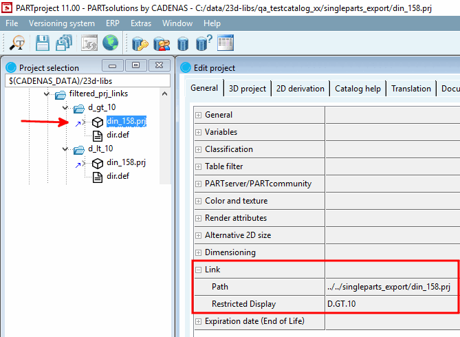 PARTproject: Parts with D > 10