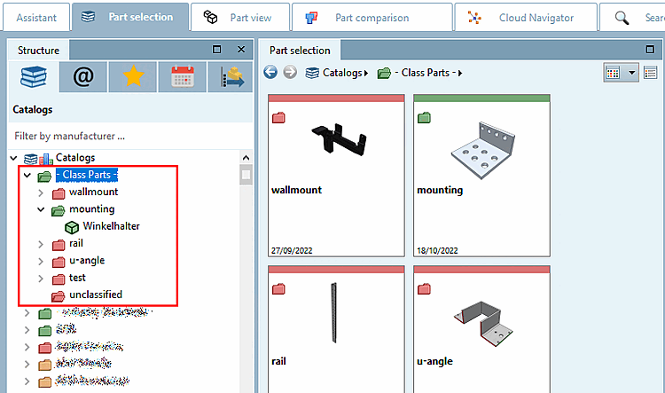 Exemplary class structure, which is used in this example.