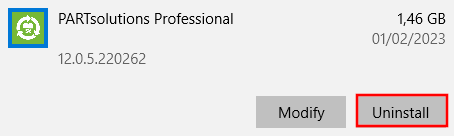 Windows > Add or remove programs -> Uninstall