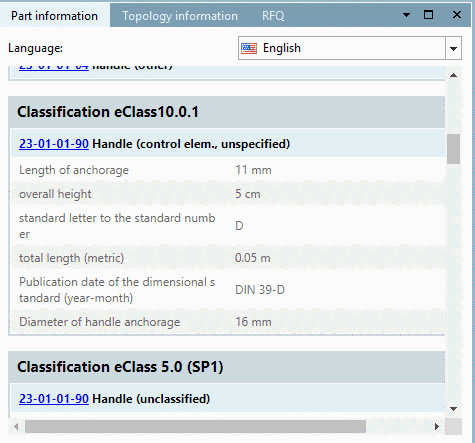 PARTdataManager - Part information