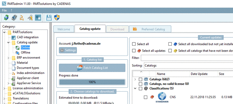 Catalog update -> Online
