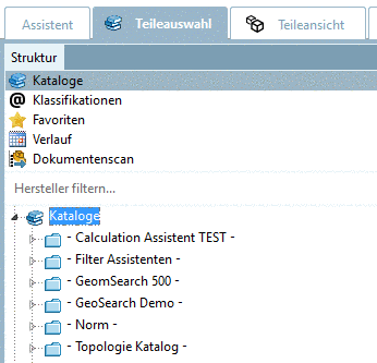 PARTdataManager -> "History" tabbed page