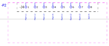 Macro variant 2: In compare to above figure, here, only the first functional block is graphically described. The arrangement of the connections can be performed in any desired way.