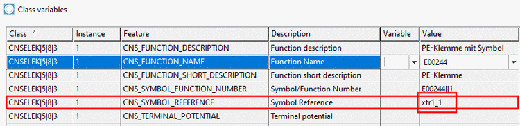 The attribute "Symbol Reference" contains the symbol's name.