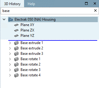 3D History filtered with "base"