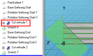 Cut extrude 1