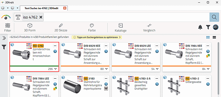 E.g. full text search according to "ISO 4762"