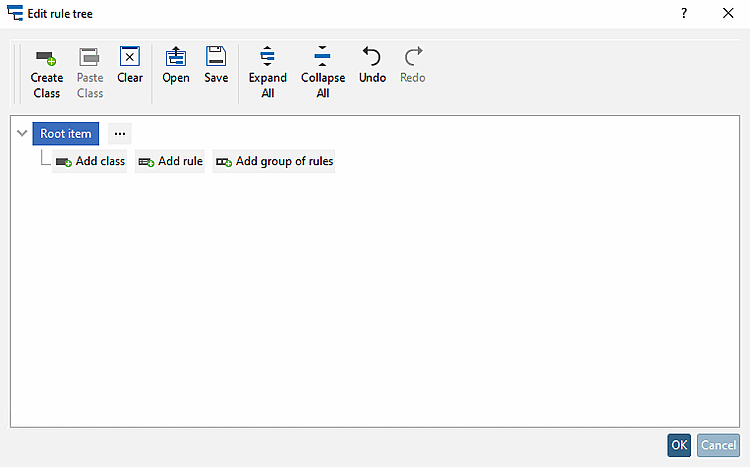 Dialog after clicking on "Create Class [Create Class] "