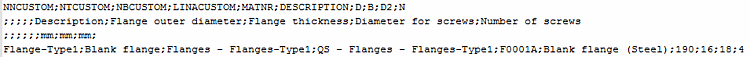 CSV file