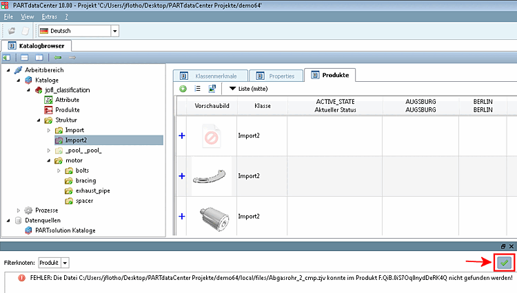 The commit was cancelled. You can recognize it at the red folder color.