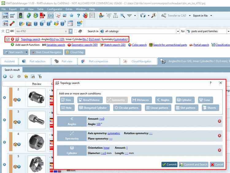 Inventor iProperties -> Tabbed page "Custom" -> MAT_NAME