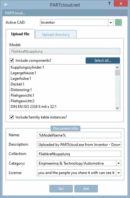 Solid Edge: BOM list enhanced with "CNS_ERP_PDM_NUMBER" and "CNS_MAT_NAME"