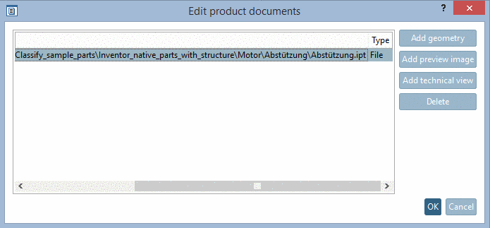 The user may click into the input field and set an entry there.