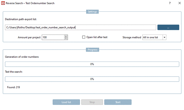 In the exemplary figure variable searches with D=6 and L=30 have been performed.