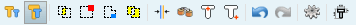 Toolbar with single functions