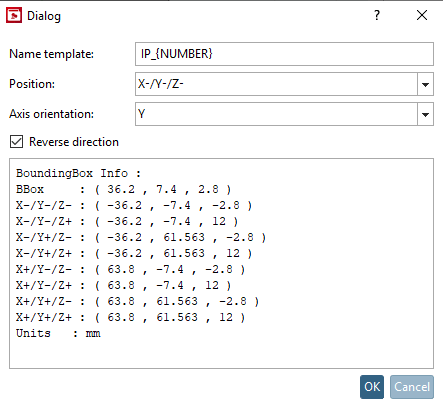 Create BoundingBox Cp (Ctrl+B) -> dialog