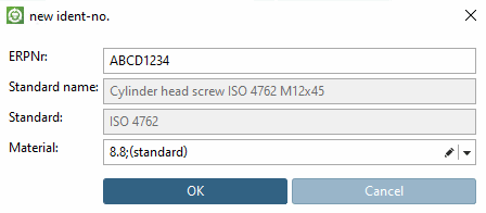 Standard dialog
