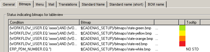 Tabbed page Bitmaps -> Status indicating bitmaps for table view: