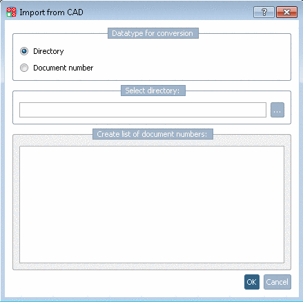 Project selection - context menu