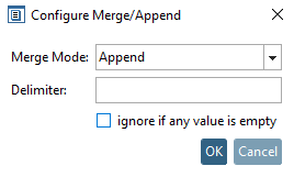 configure "Merge/Append [Merge/Append] "