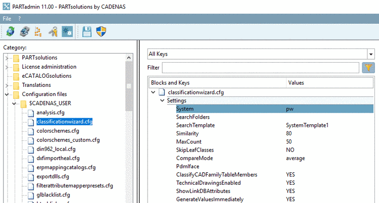 PARTdataManager: List field selection disabled for "Product key"