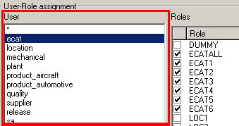 Database users registered in PARTsolutions