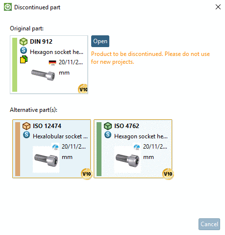 ALLOW_OLD = 1: Button "Open" button visible