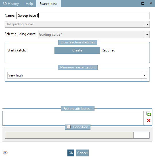 Basic history [Sweep base] " tab page